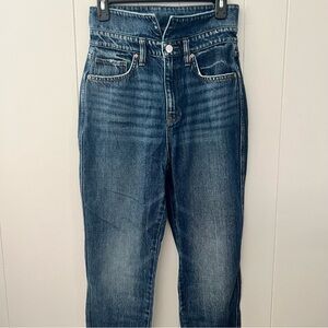 Lee rinse wash denim jeans high waist taper leg market sample size 27/28
